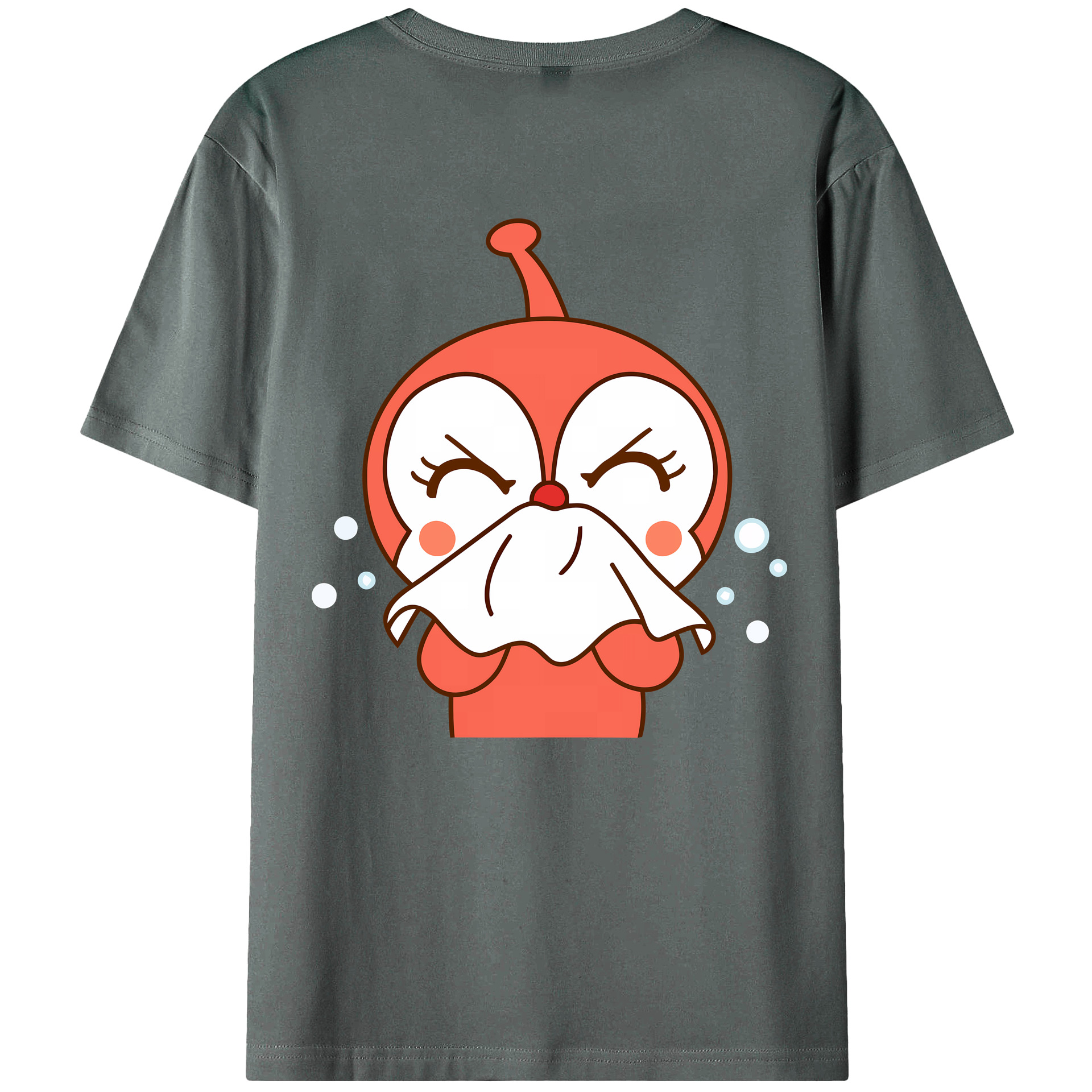 （画像用） アンパンマン Anpanman 綿100％ メンズ半袖Tシャツ（バックプリント） 通気性